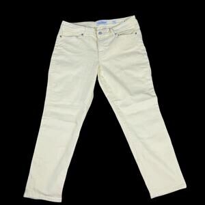 Lucky Brand Lolita Crop Yellow Jeans Size 12/31 Travel Vacation Beach Resort